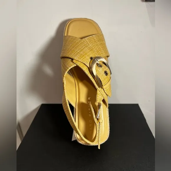 Marc Fisher LTD Renda Slingback Espadrille PlatformWedge Sandal (Women)size 8.5