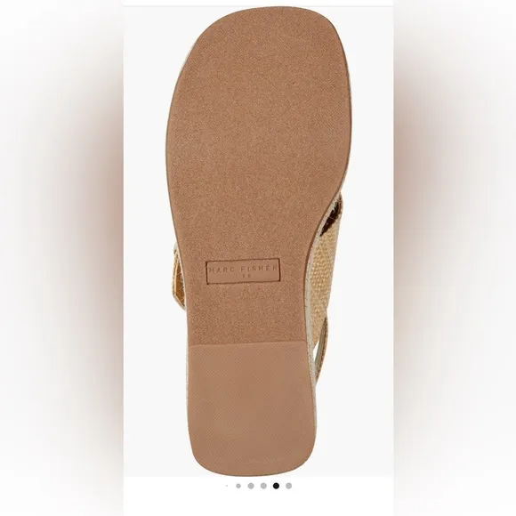 Marc Fisher LTD Renda Slingback Espadrille PlatformWedge Sandal (Women)size 8.5