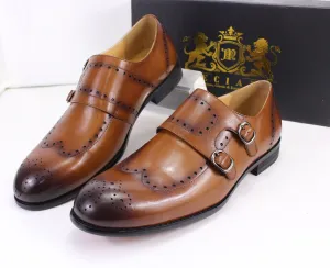 Meciara - Monk Double Strap Dress Shoes