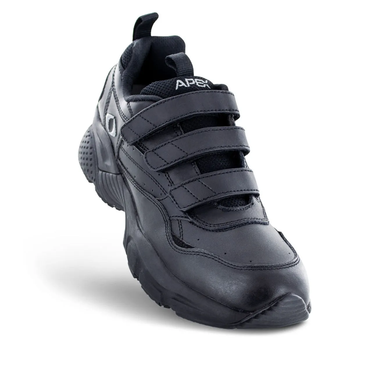 Men's Strap Walking Shoe - X Last - 3-Strap - Black