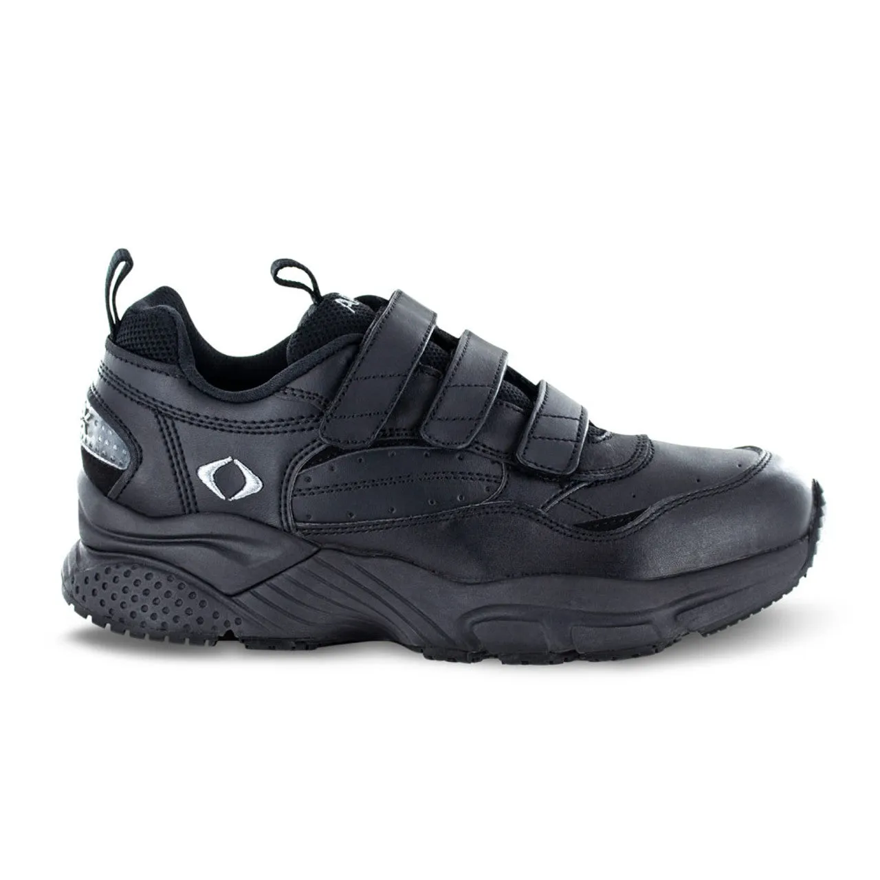 Men's Strap Walking Shoe - X Last - 3-Strap - Black