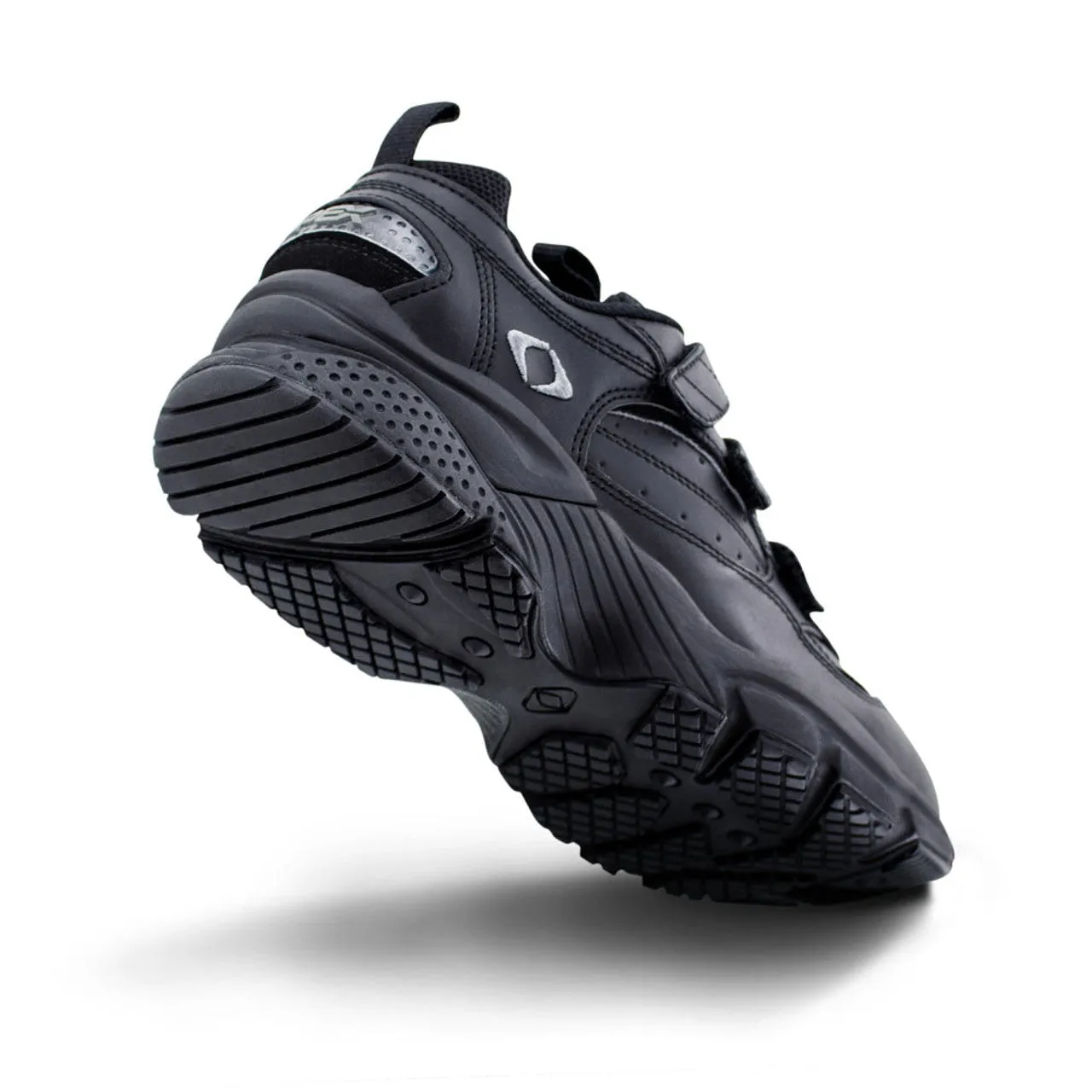 Men's Strap Walking Shoe - X Last - 3-Strap - Black