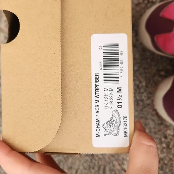 Merrell Unisex Child Chameleon 7 Access Mid Waterproof Hiking Boot Size 1.5 M