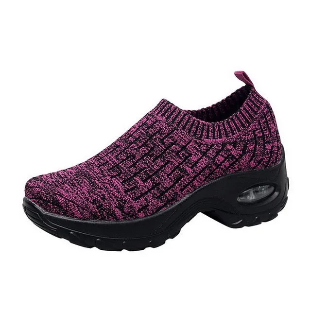 Mesh Women Men  Outdoor  Running Shoes Couples Breathable Soft Athletics Jogging  Sneaker