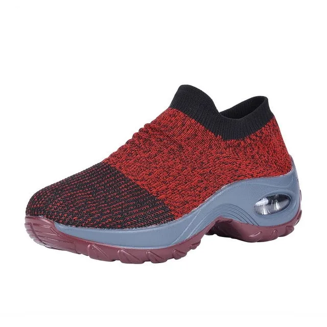 Mesh Women Men  Outdoor  Running Shoes Couples Breathable Soft Athletics Jogging  Sneaker