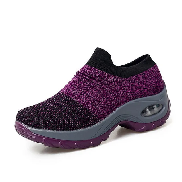 Mesh Women Men  Outdoor  Running Shoes Couples Breathable Soft Athletics Jogging  Sneaker