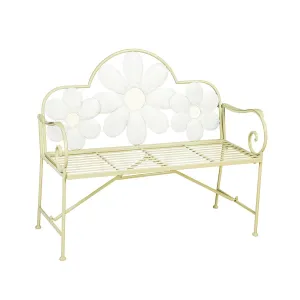 Metal Floral Garden Bench,8mb161