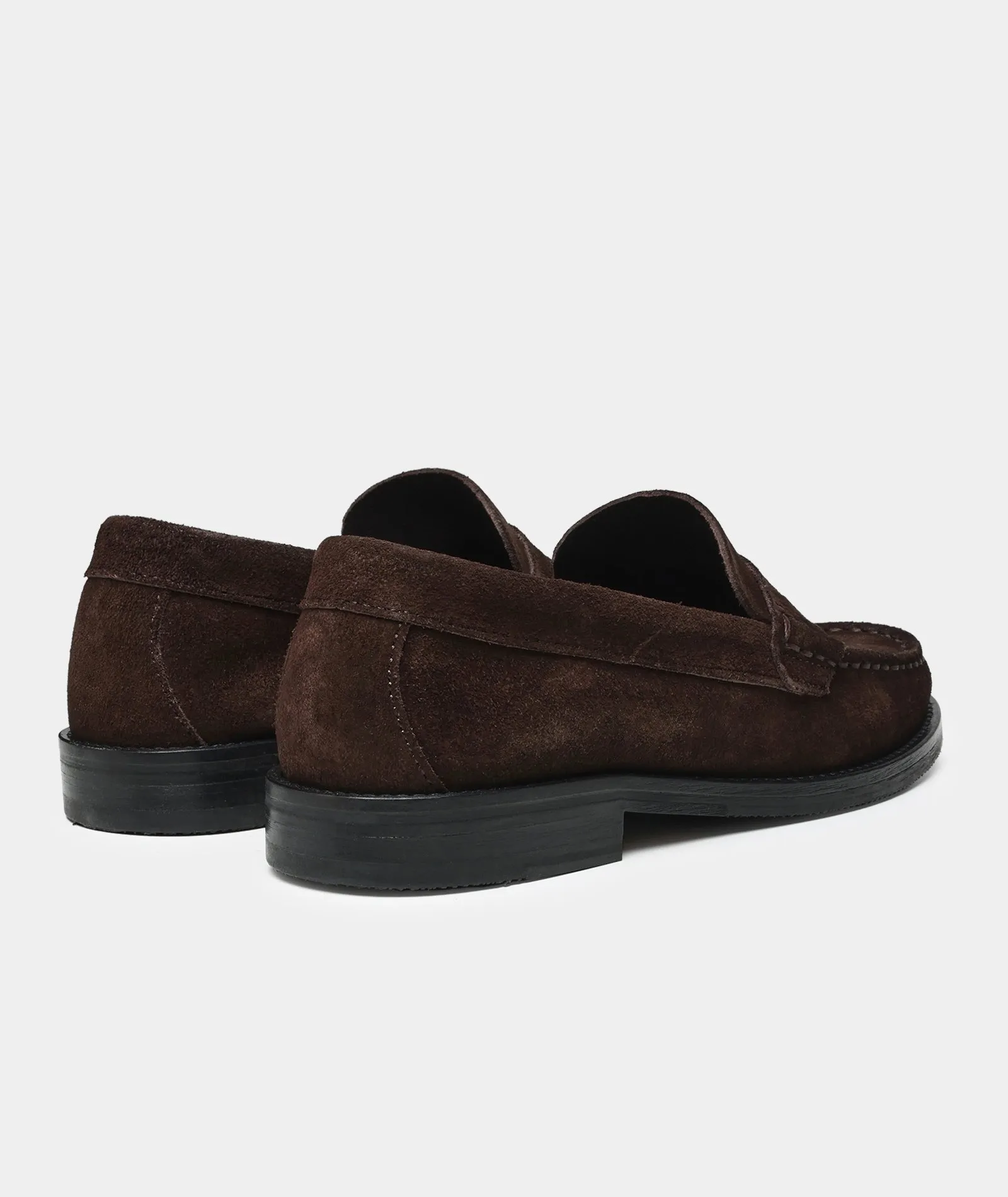 Miles Penny Loafer - Brown Suede