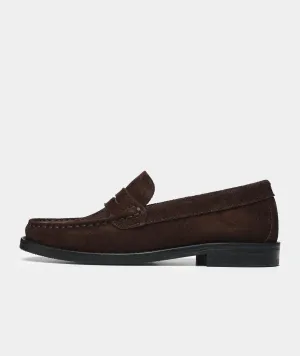 Miles Penny Loafer - Brown Suede