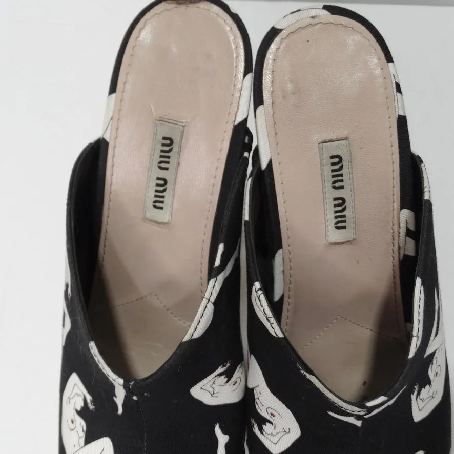 Miu Miu Abstract Printed Heels