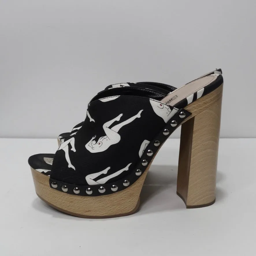 Miu Miu Abstract Printed Heels