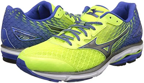 Mizuno Men's Wave Rider 19 2E Yellow Running Shoes - 6 UK/India (39 EU)(J1GC160490)