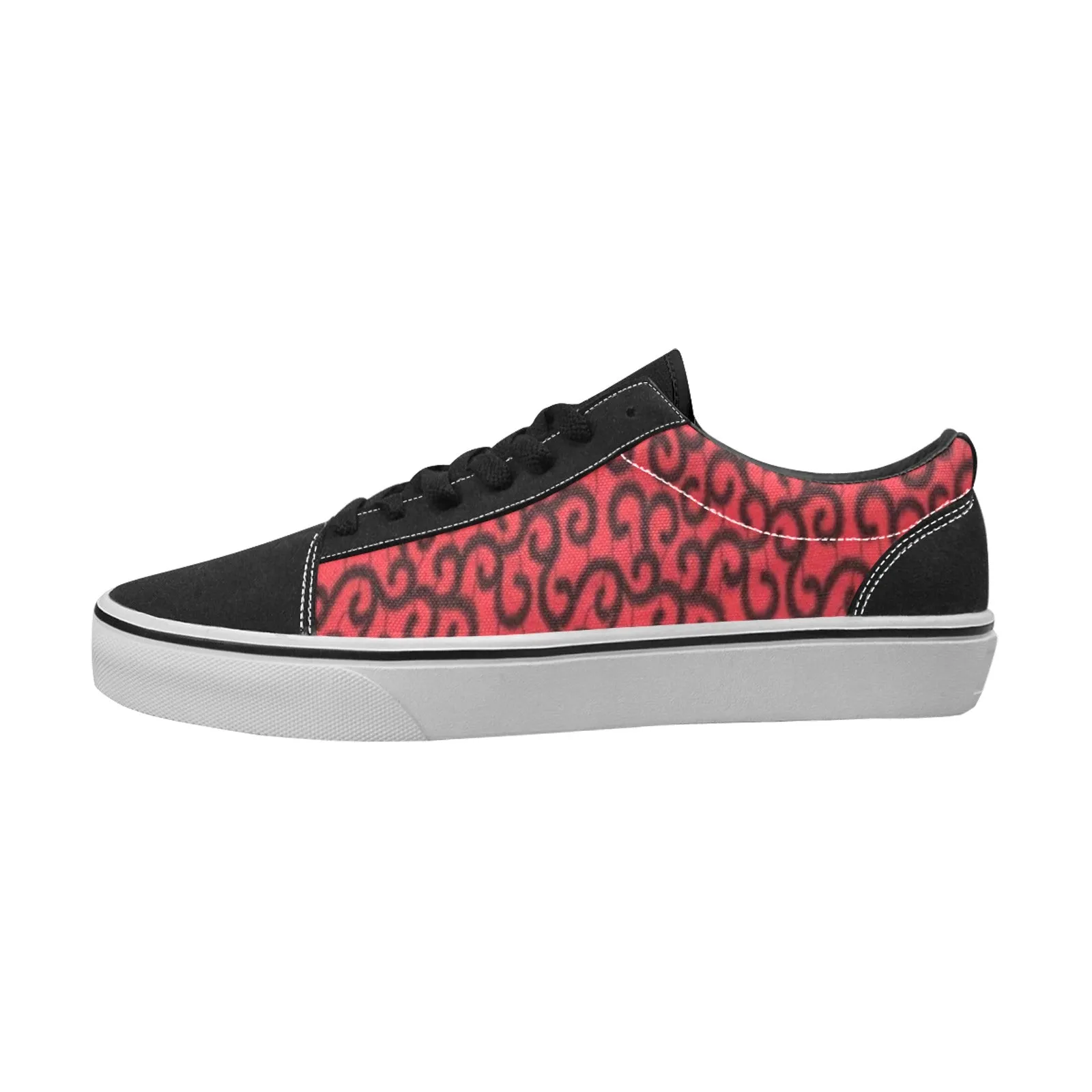 Mocha  African Print Men's Low Top Sporting Shoes
