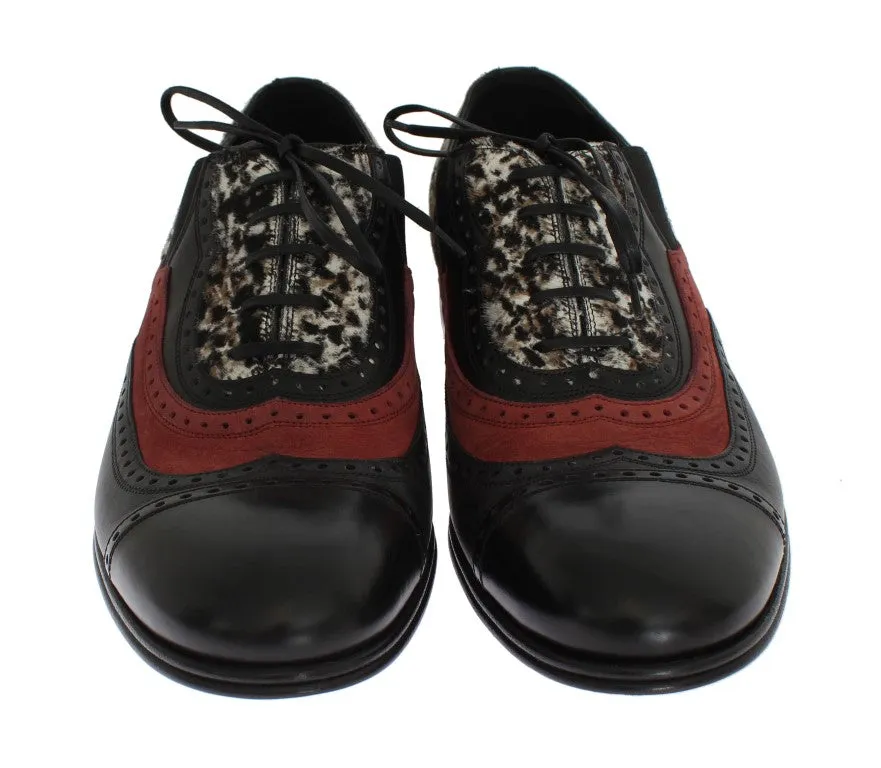 Multicolor Leather Pony Hair Shoes