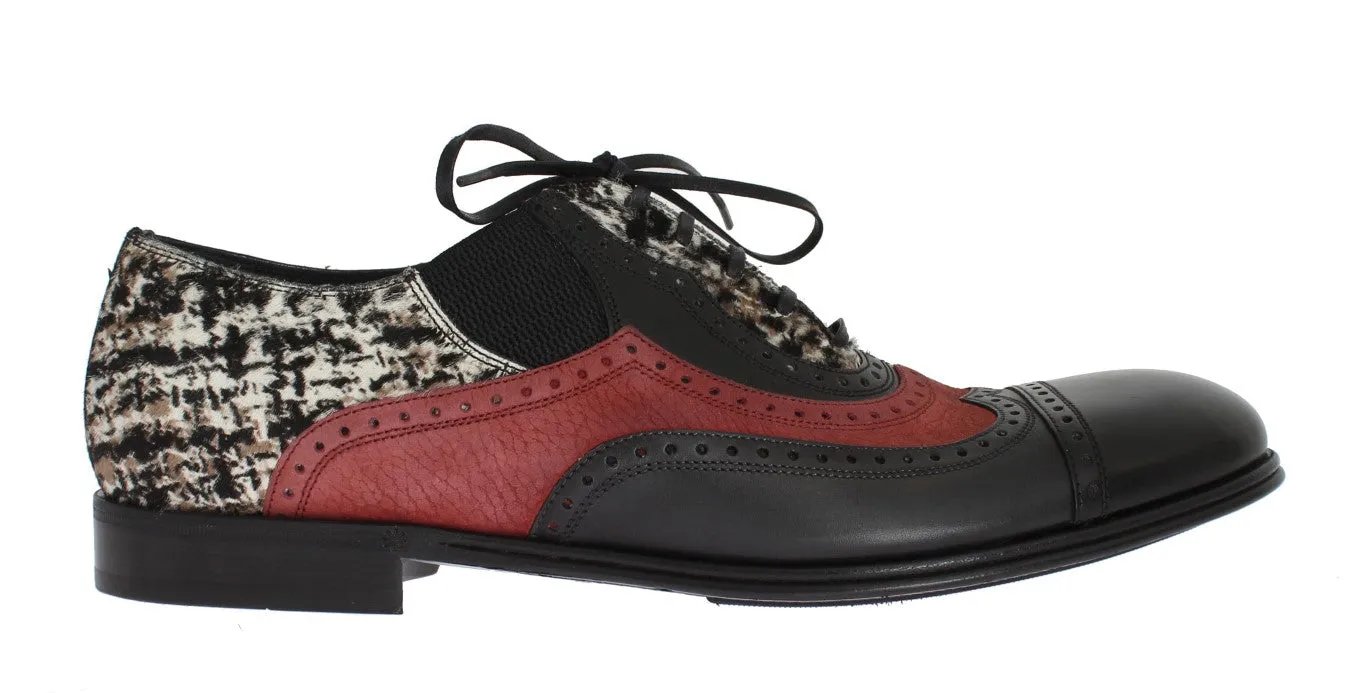 Multicolor Leather Pony Hair Shoes