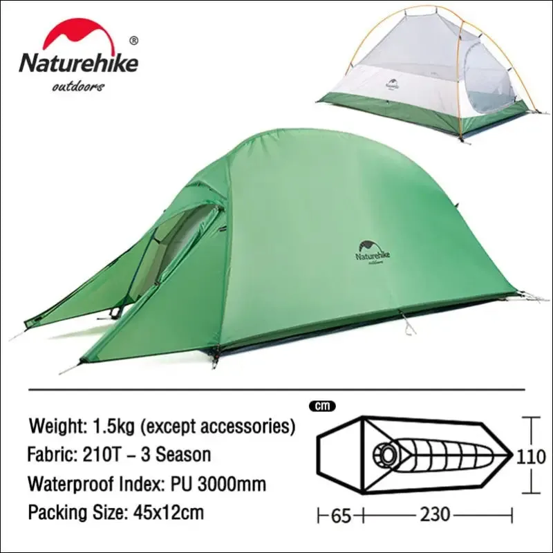 Naturehike camping tent mongar 2 persons tent cloud up 1 2 3 person tent star river tent ultralight