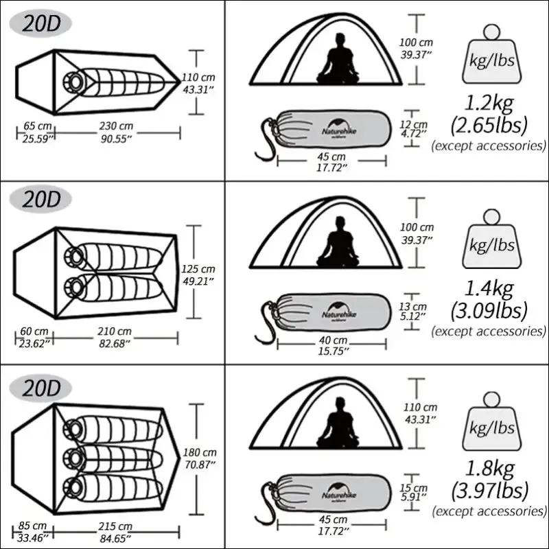 Naturehike camping tent mongar 2 persons tent cloud up 1 2 3 person tent star river tent ultralight