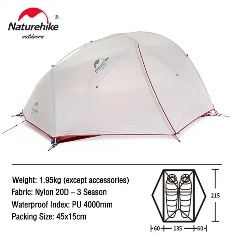Naturehike camping tent mongar 2 persons tent cloud up 1 2 3 person tent star river tent ultralight