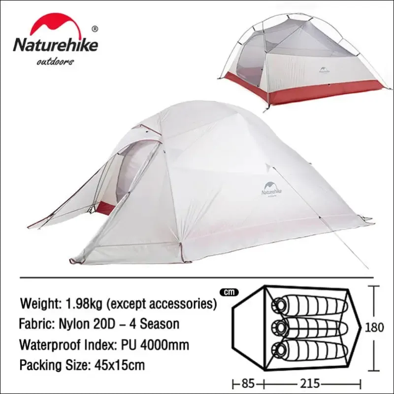 Naturehike camping tent mongar 2 persons tent cloud up 1 2 3 person tent star river tent ultralight