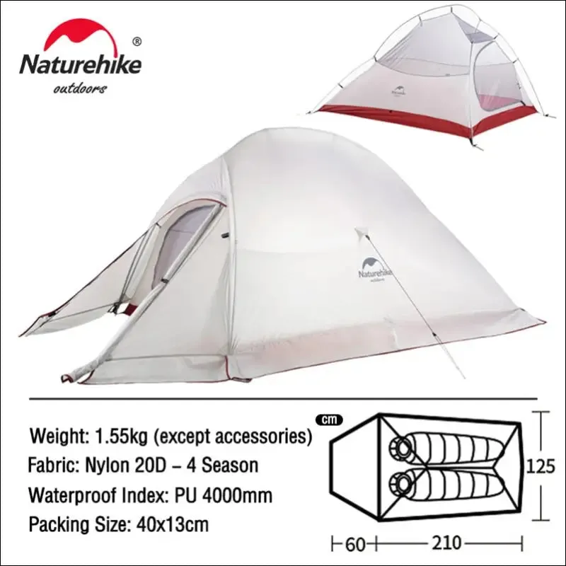 Naturehike camping tent mongar 2 persons tent cloud up 1 2 3 person tent star river tent ultralight