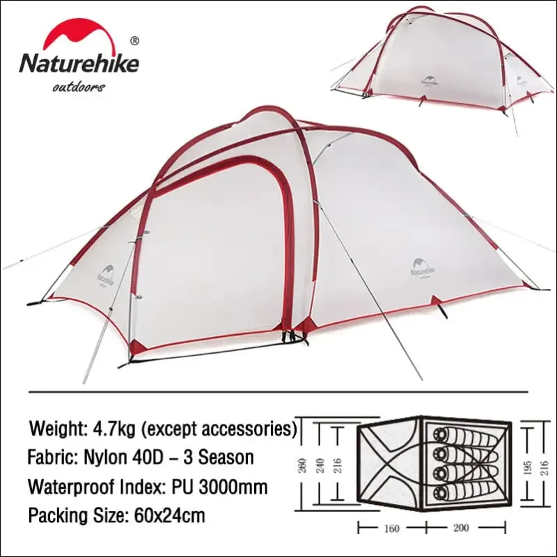 Naturehike camping tent mongar 2 persons tent cloud up 1 2 3 person tent star river tent ultralight