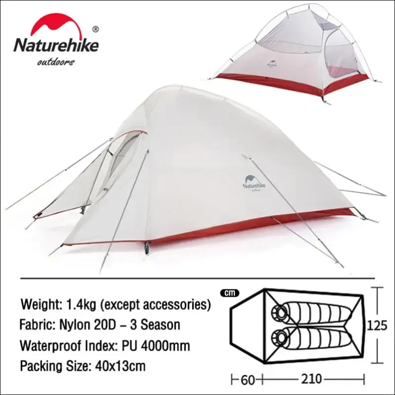 Naturehike camping tent mongar 2 persons tent cloud up 1 2 3 person tent star river tent ultralight