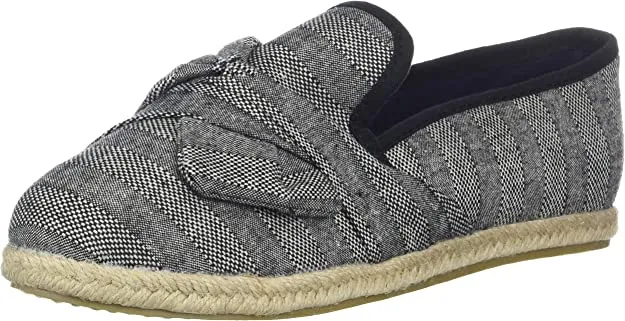 Nautica Women's Rudder Knot Loafer, Black Stripe, 8.5 Medium US
