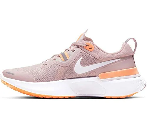 Nike Women's React Miler Champagne White Orange Pulse Barely Rose Running Shoes-6 UK (8 US) (CW1778-602)