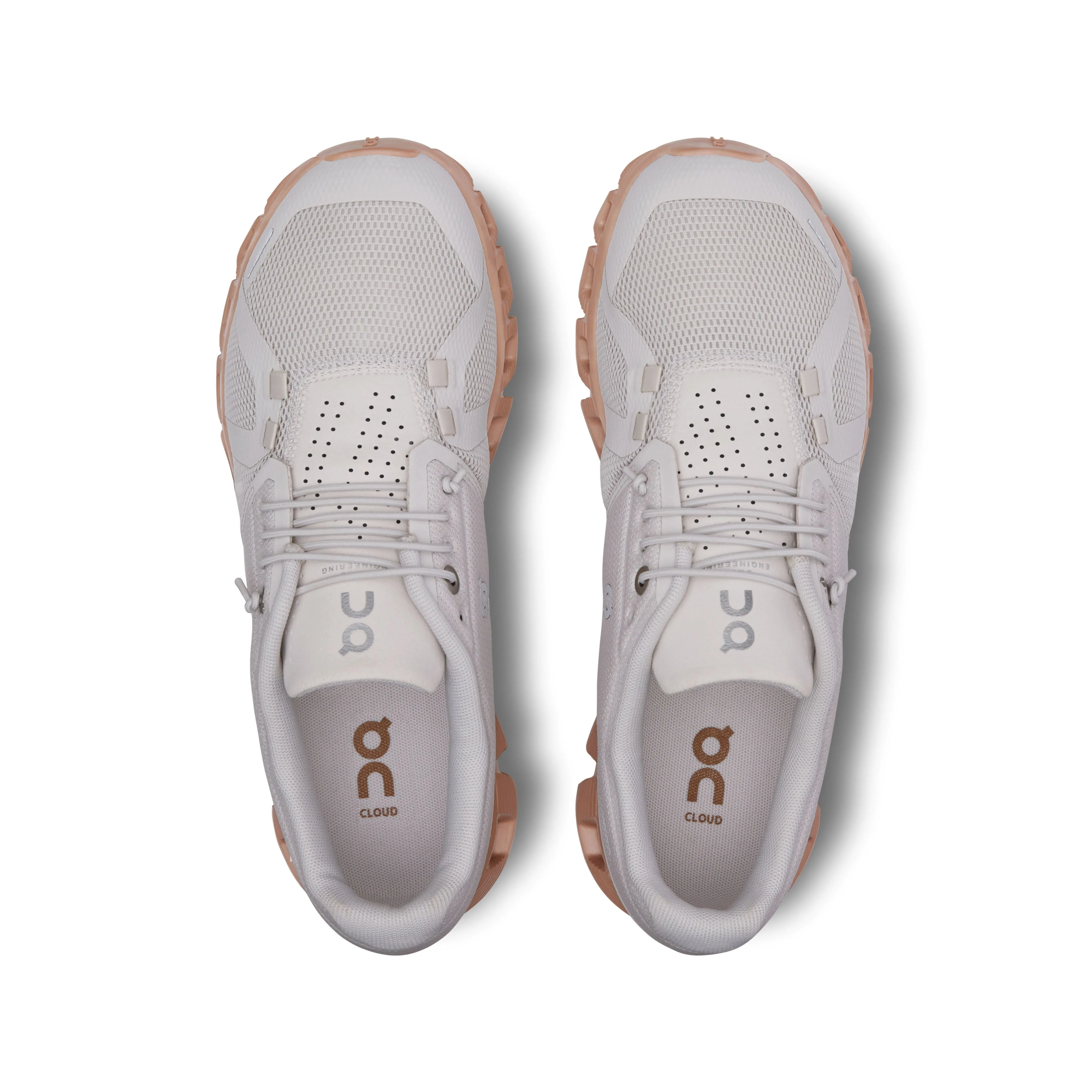 On Running Women's Cloud 5 Sneaker in Sand/Rosebrown