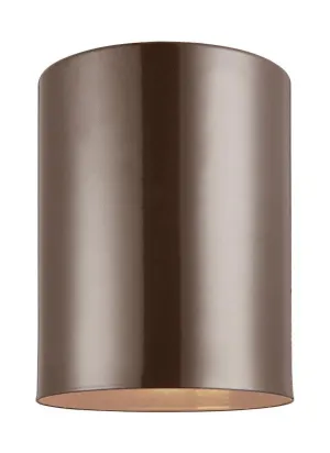 Outdoor Cylinders Bronze 1 Light Ceiling