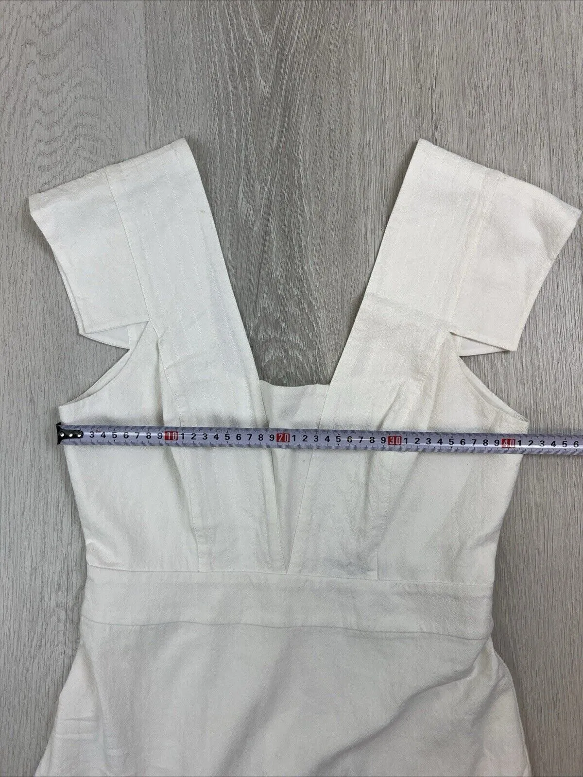 Oxford Womens White Cotton Midi Dress Size 10