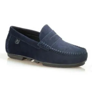 P Crouch Mens Navy Driver Shoes