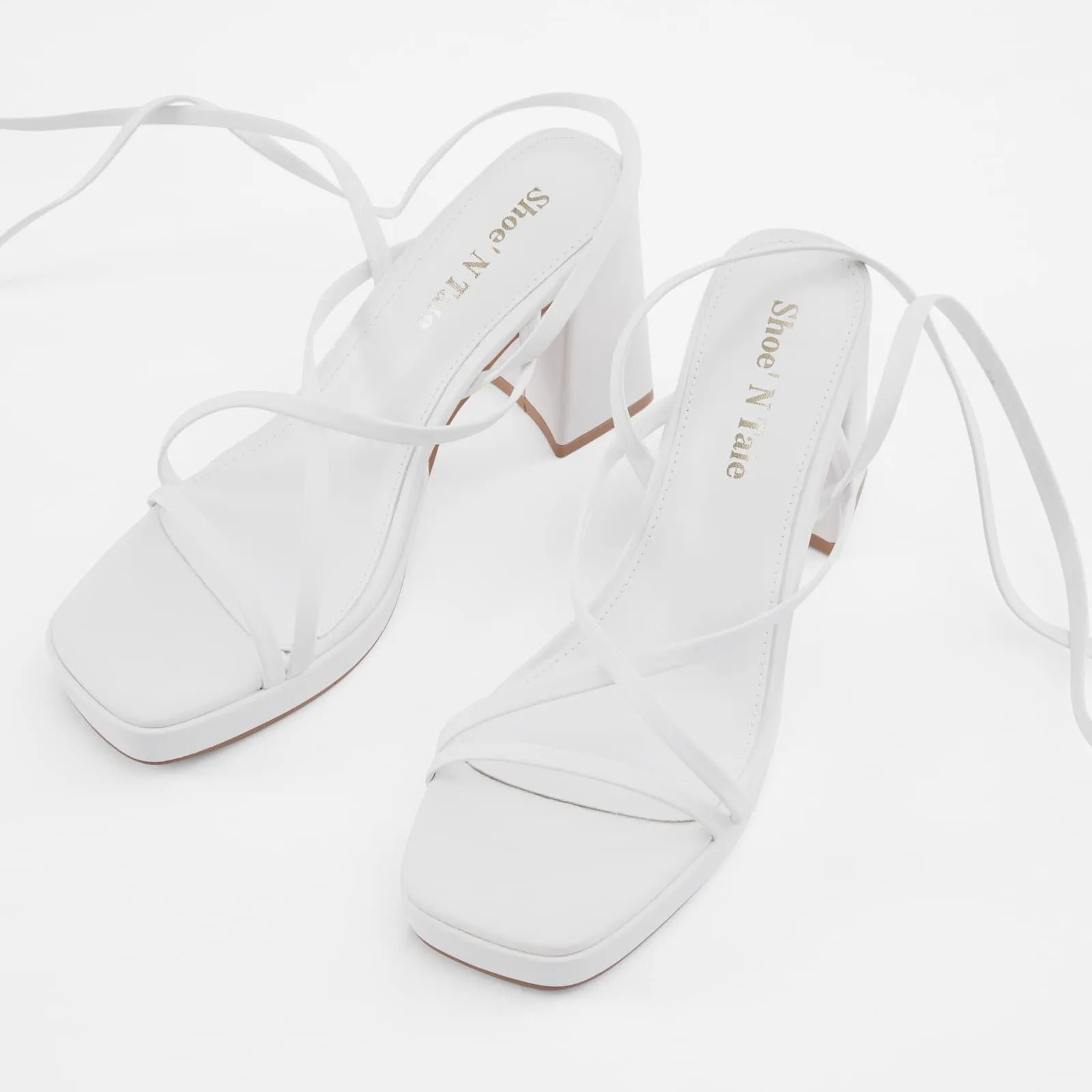 Pearl Strappy Heels for Women