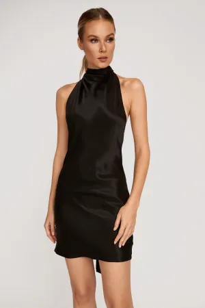 Penny Backless Satin Mini Dress