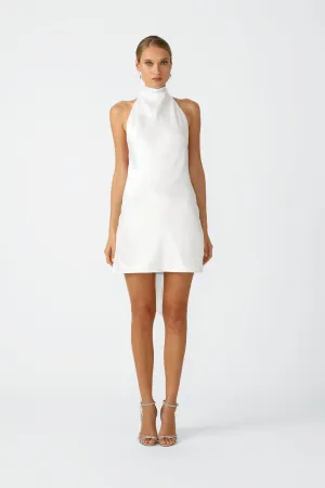 Penny Backless Satin Mini Dress