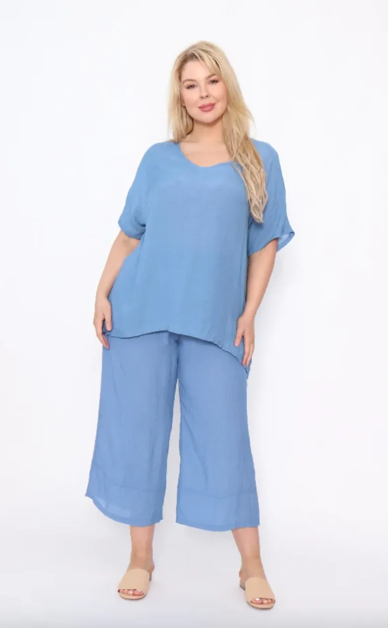 Penny Denim Top