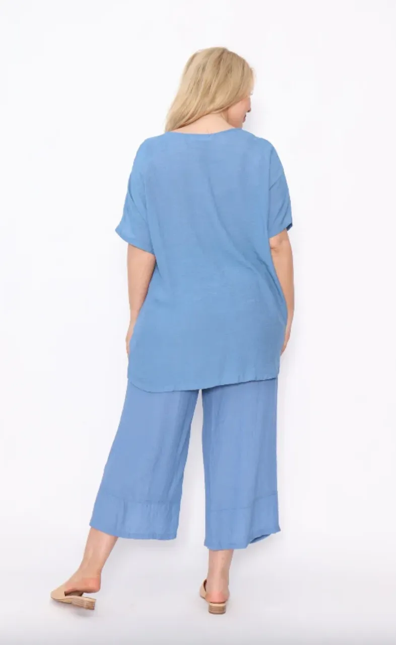 Penny Denim Top