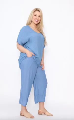 Penny Denim Top