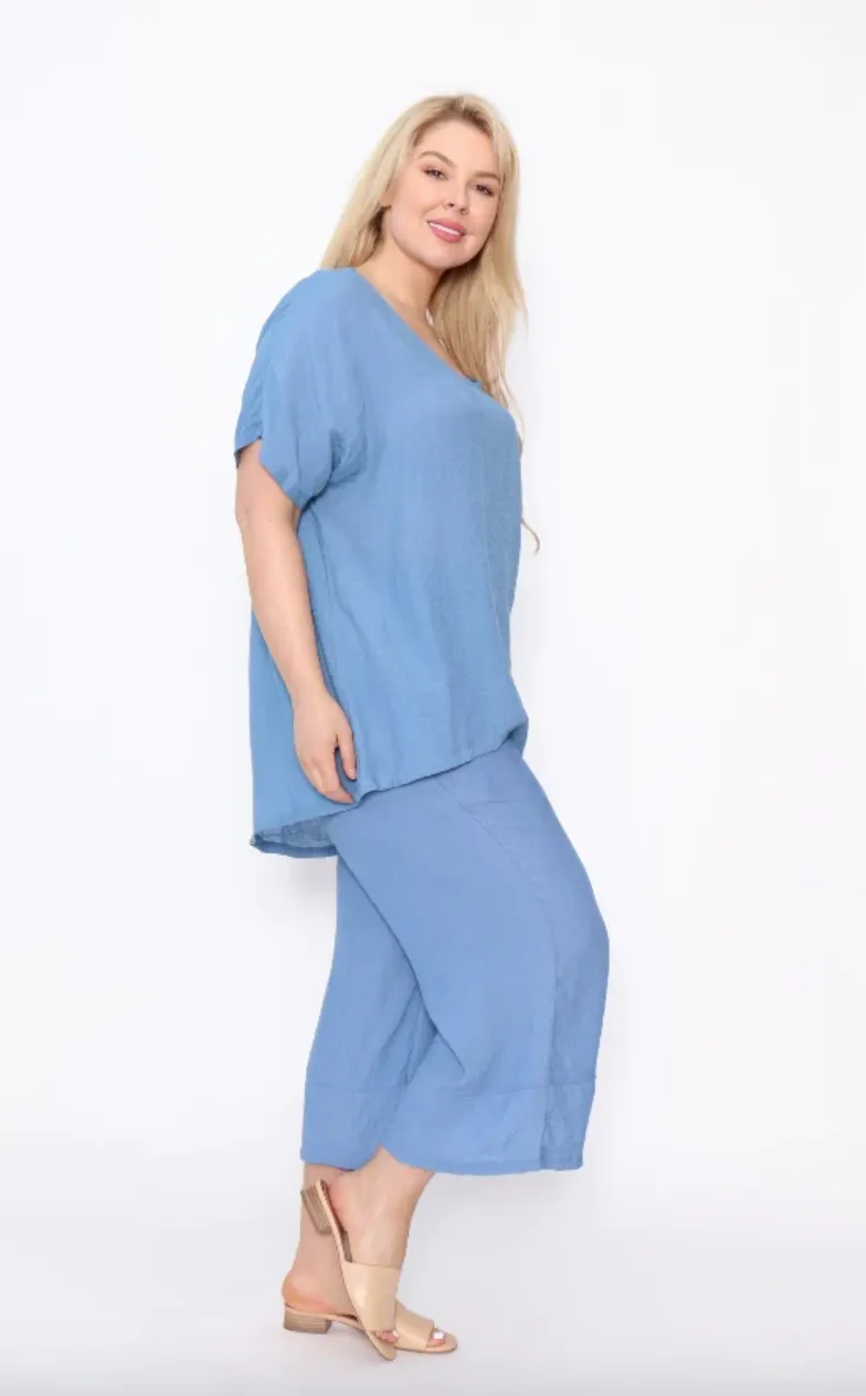 Penny Denim Top