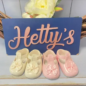 Penny T-Bar Bow Soft Sole Shoes