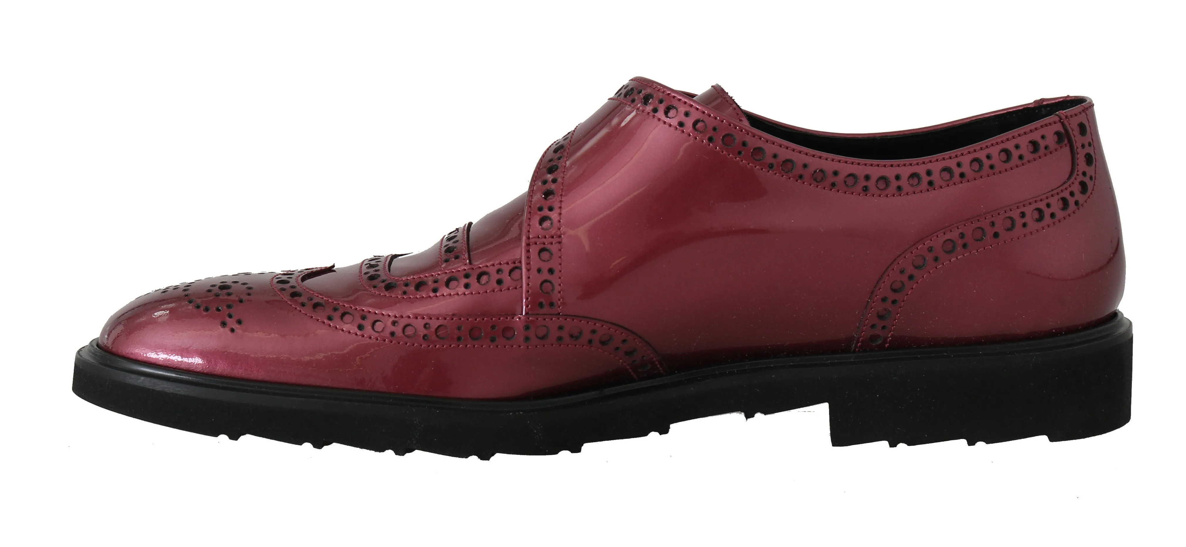 Pink Leather Monkstrap Dress Formal Shoes