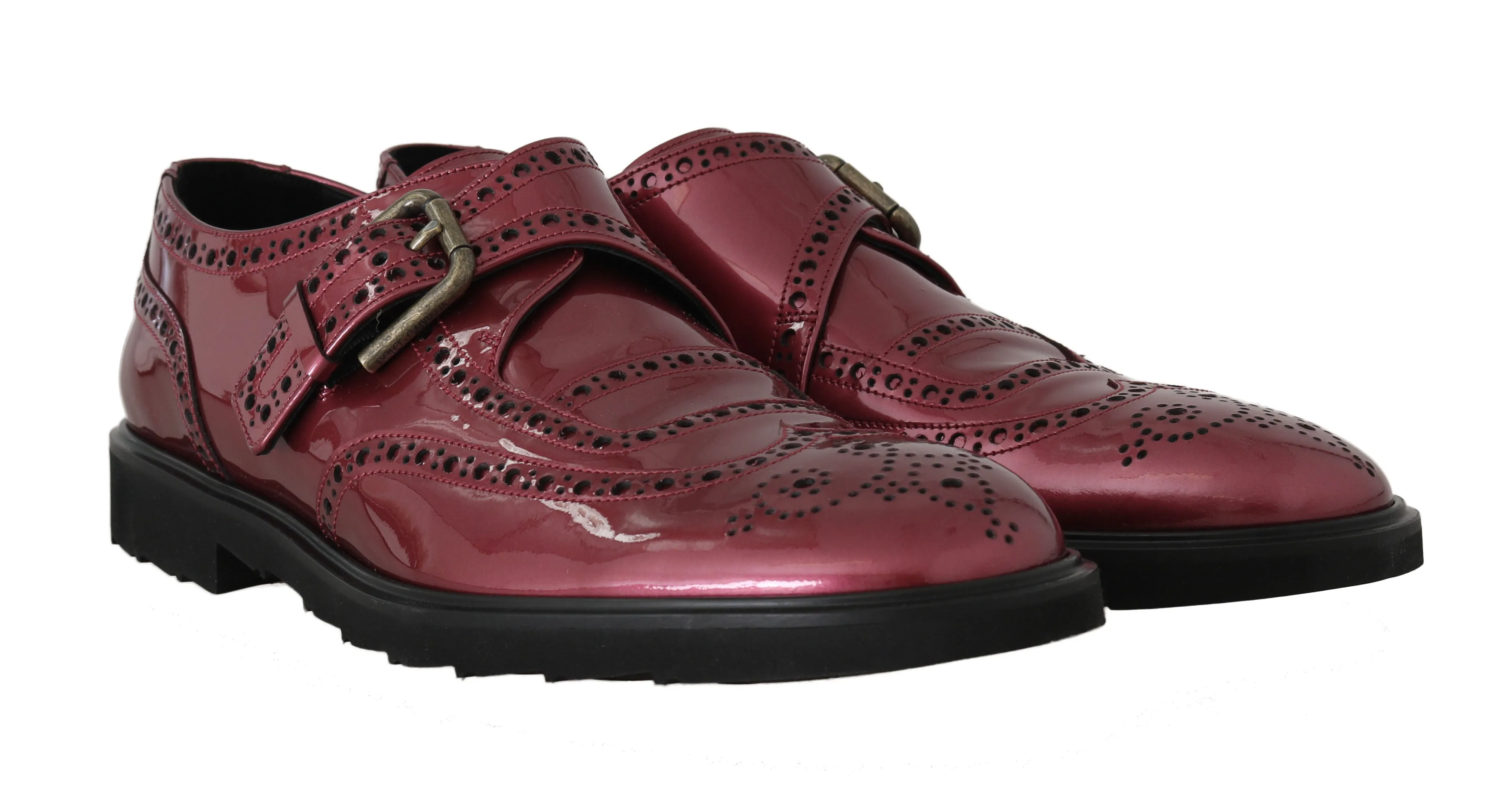 Pink Leather Monkstrap Dress Formal Shoes