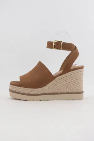 PLATFORM WEDGE HEEL PEEP TOE SANDAL