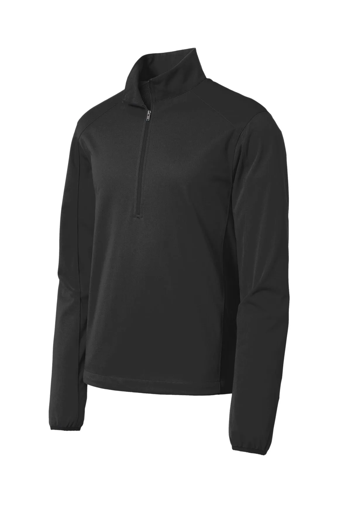 Port Authority Active 1/2-Zip Soft Shell Jacket. J716 Deep Black