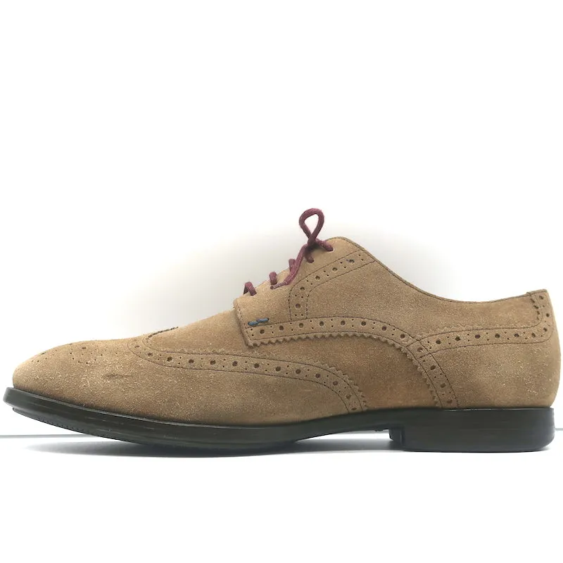 PS Paul Smith Panorama Lace-Up Wingtip Brogues Brown Suede Size 9