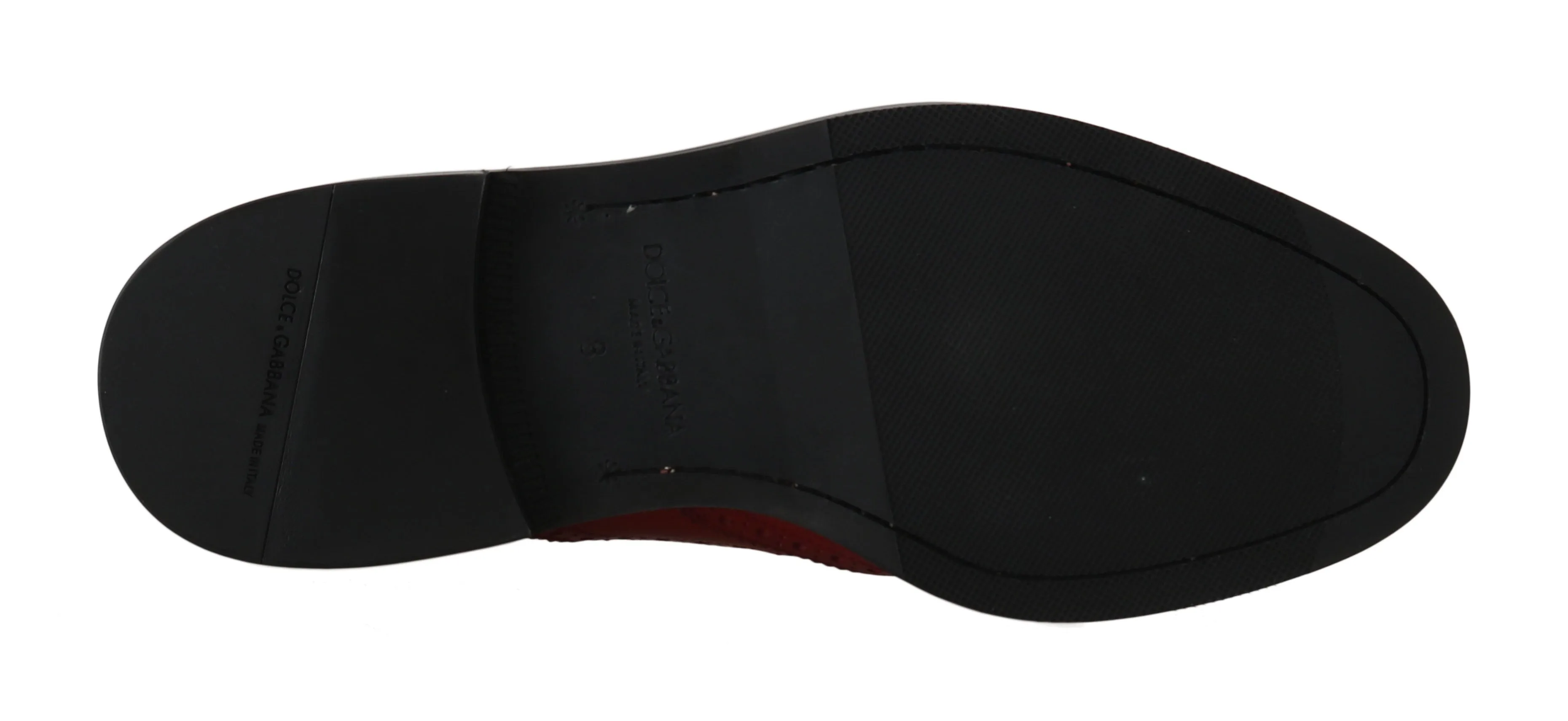 Red Leather Derby Wingtip Oxford
