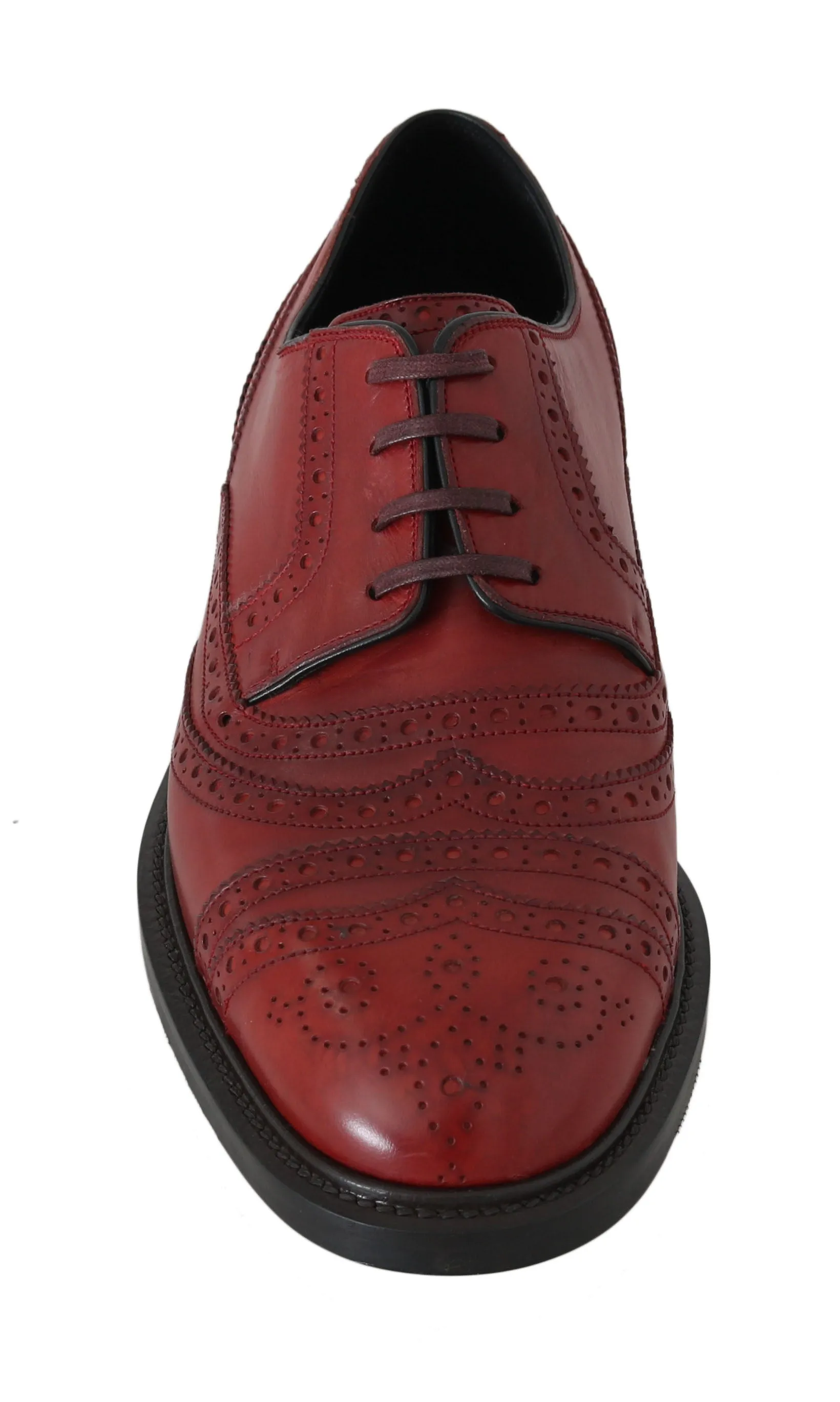 Red Leather Derby Wingtip Oxford
