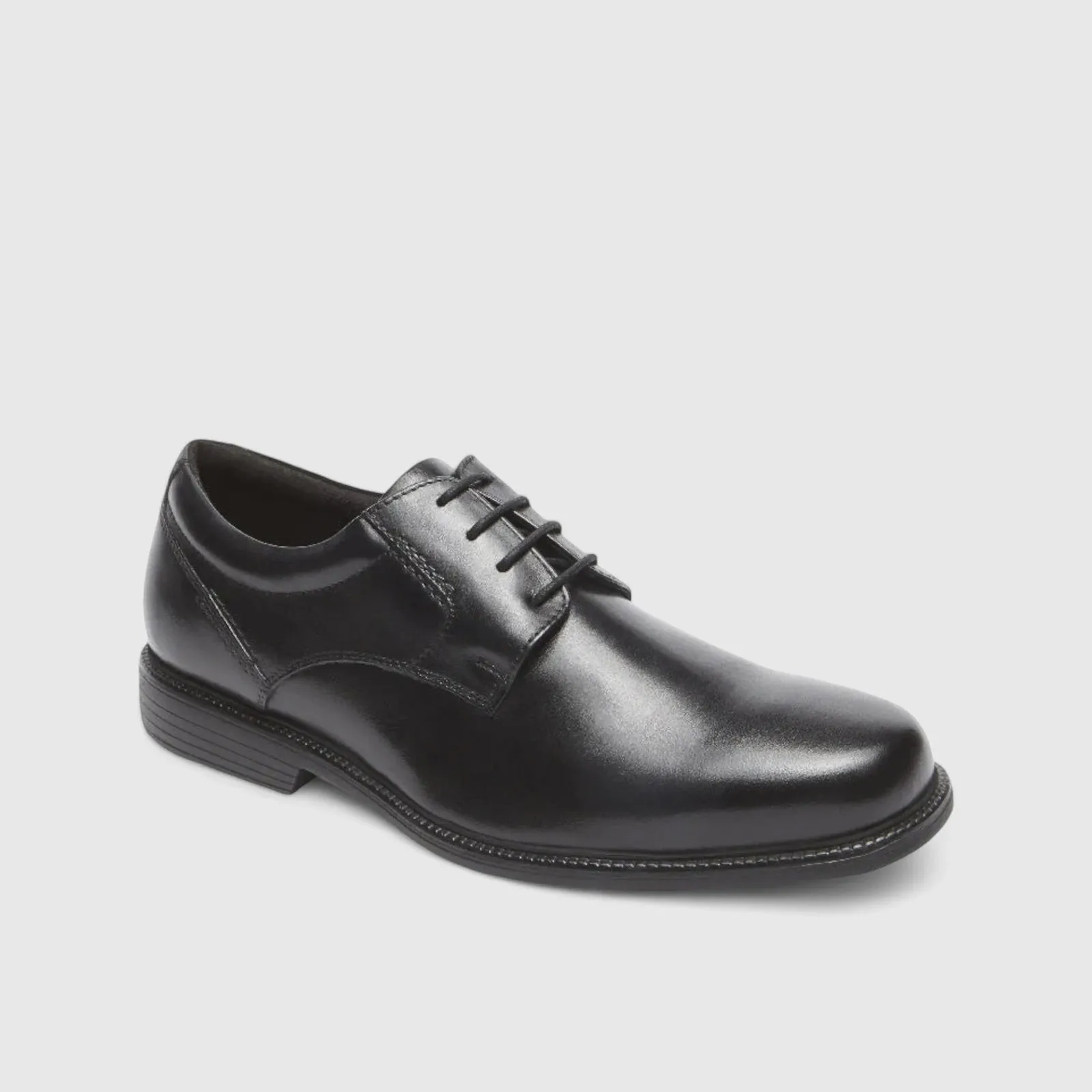 Rockport Charles Road Plain Toe Lace Up Comfort Shoe Black