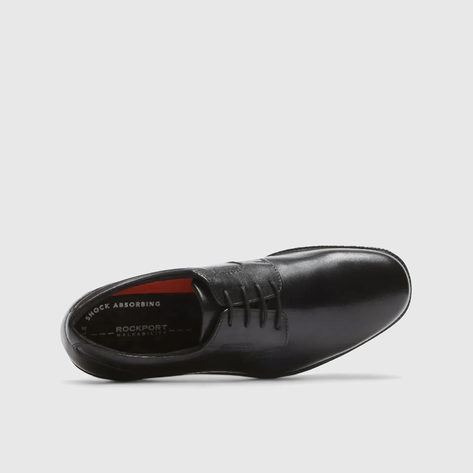 Rockport Charles Road Plain Toe Lace Up Comfort Shoe Black