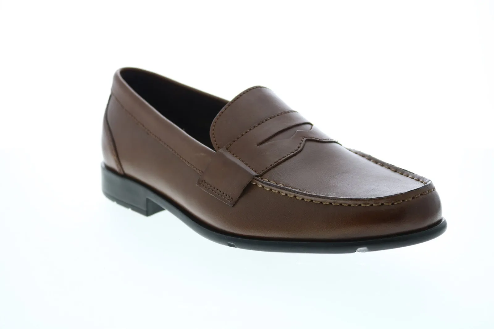 Rockport Classic Loafer Penny M76444 Mens Brown Leather Loafers Penny Shoes